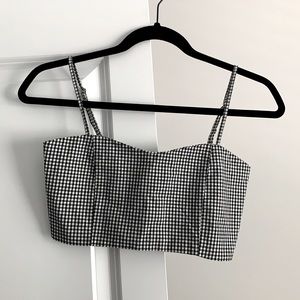 Brandy Melville J. Galt gingham crop top